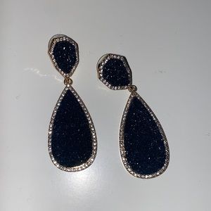 BaubleBar Navy & Gold Earrings